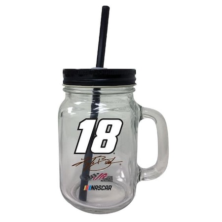 R & R Imports TBM2-N-KYB20 Kyle Busch No.20 Mason Jar Tumbler - Pack Of 2